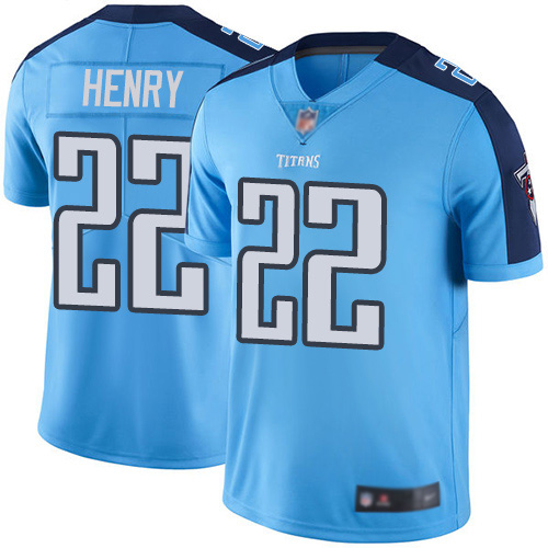 Tennessee Titans Limited Light Blue Men Derrick Henry Jersey NFL Football #22 Rush Vapor Untouchable